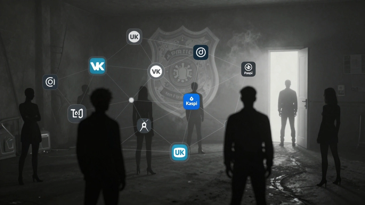 Цифровая сеть скрытых связей между агентами, платежами и пользователями в теневом онлайн-рынке.