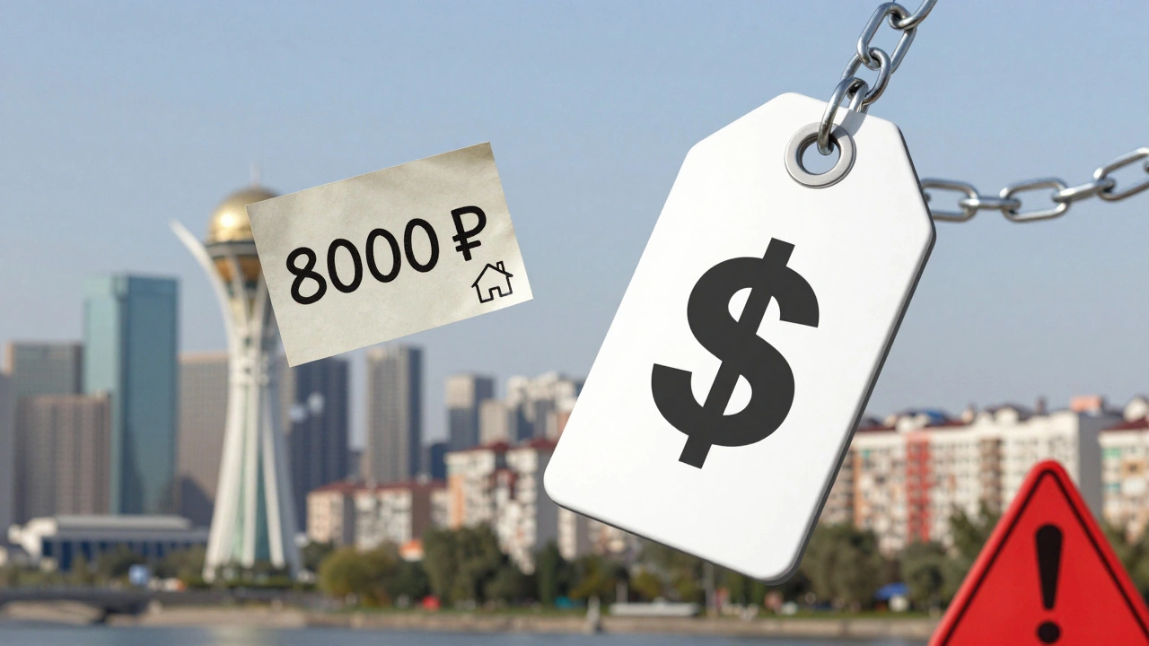 Два ценника: один простой и реальный, другой с брендом и предупреждением — символ бюджетного и дорогого сегмента.